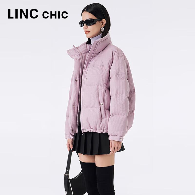 Jinyujie Women's Y23801323 Short Printed 90% Duck Down Puffer Jacket