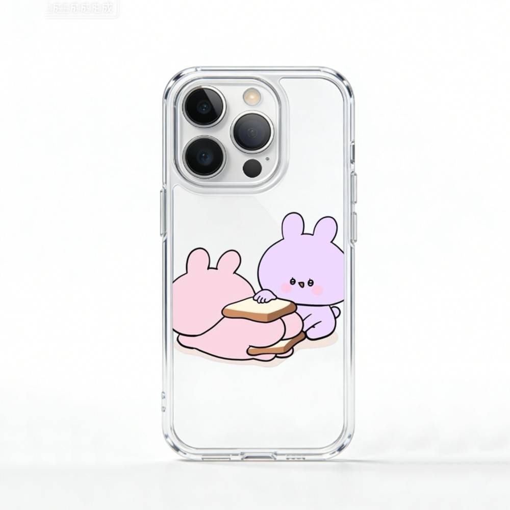 C-Cute A-Asamimichan Phone Case For iPhone 17 16 15 14 13 12 11 Mini Pro Max Plus Transparent Cover