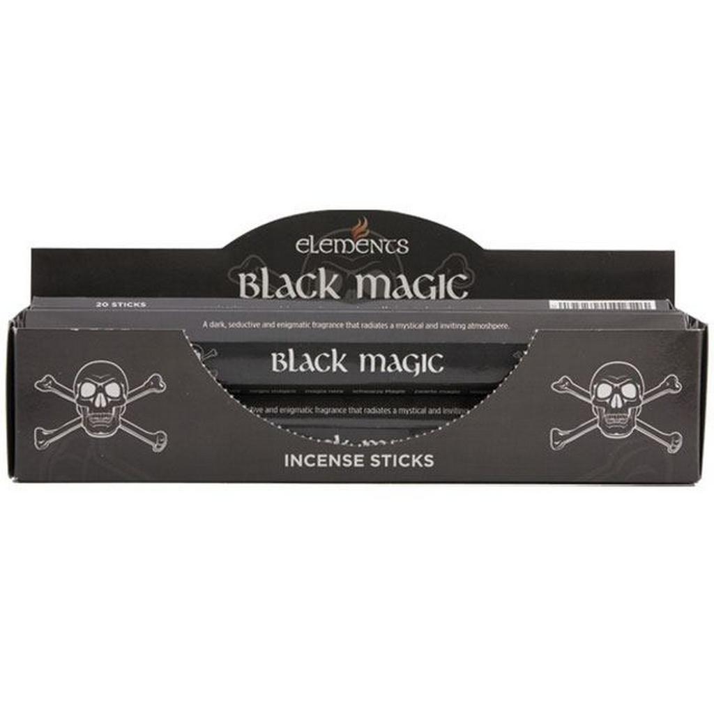 Elements Black Magic Räucherstäbchen (Schachtel mit 6 Packungen)