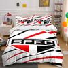 Logo with Red Stripes. Bedding Sets Duvet Cover Sets Duvet Covers Pillowcases(1*Duvet Cover 2*Pillowcases Without Duvet Insert)