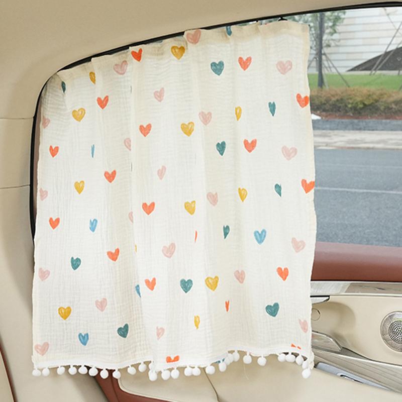 Car Window Shades Light Blocking Auto Window Curtains Heat Insulation Car Sunshade Side Curtains For Sedan Truck SUV Pickup