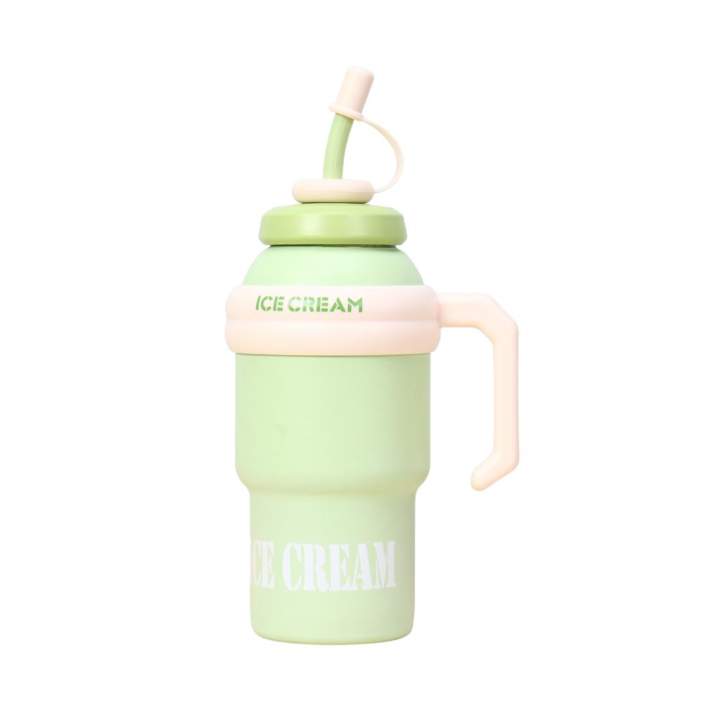 Leak Proof Outdoor Insulated Mug Creative Drinking Straw Cup Cold Beverages Cups  Household