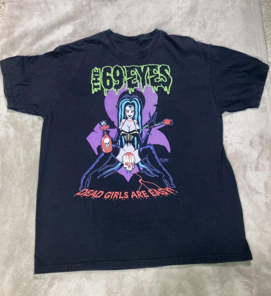 The 69 Eyes Tee Black Cotton T-shirt Full Size S-5XL Retro DM498 Unisex T-Shirt