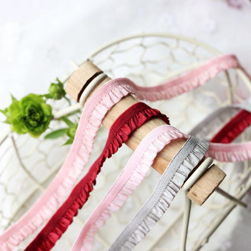 1mx1cm Comfortable Gift Embellishments Elastic Handicrafts Lotus Leaf Edge Smooth Touch Soft DIY Elastic Band Hair Accessories