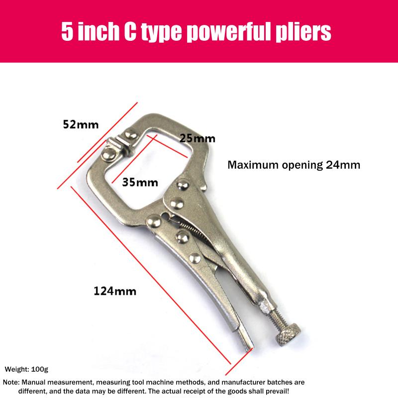 

Steel C Clamp Vise Grip Locking Welding Pliers Wood Tenon Locator Tool Tools Herramientas De Mano Ferramentas Man A1