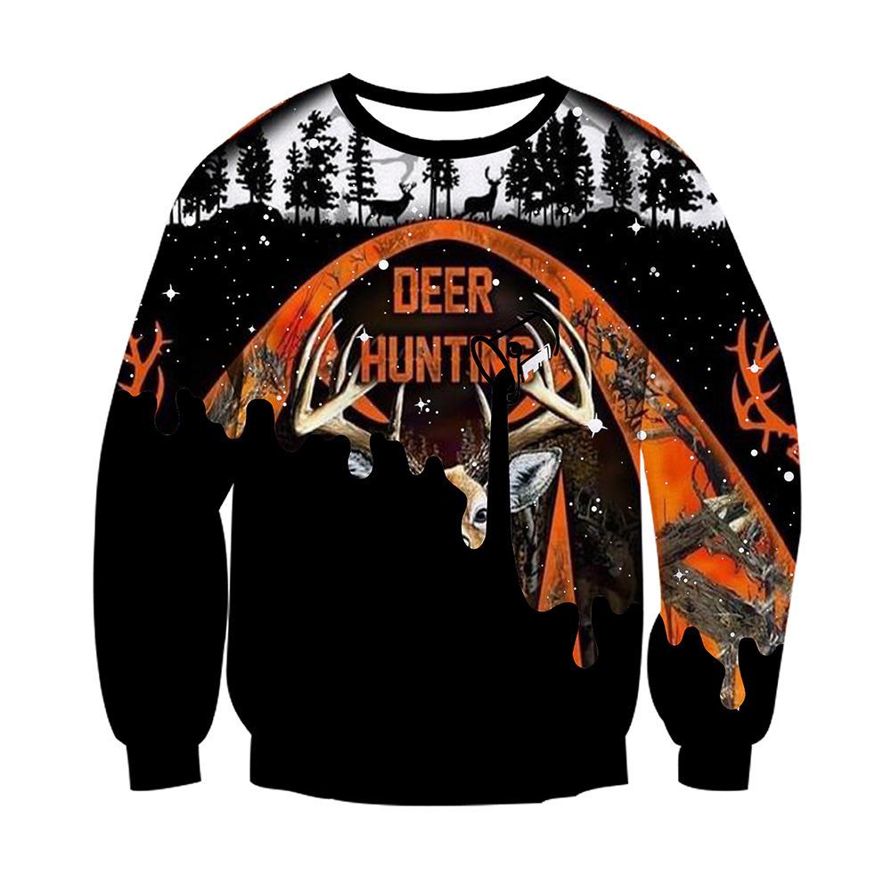 Autumn Halloween Horror Pattern 3D Printed Hoodies Fashionable Casual Sports Long Sleeved Men's Hoodies