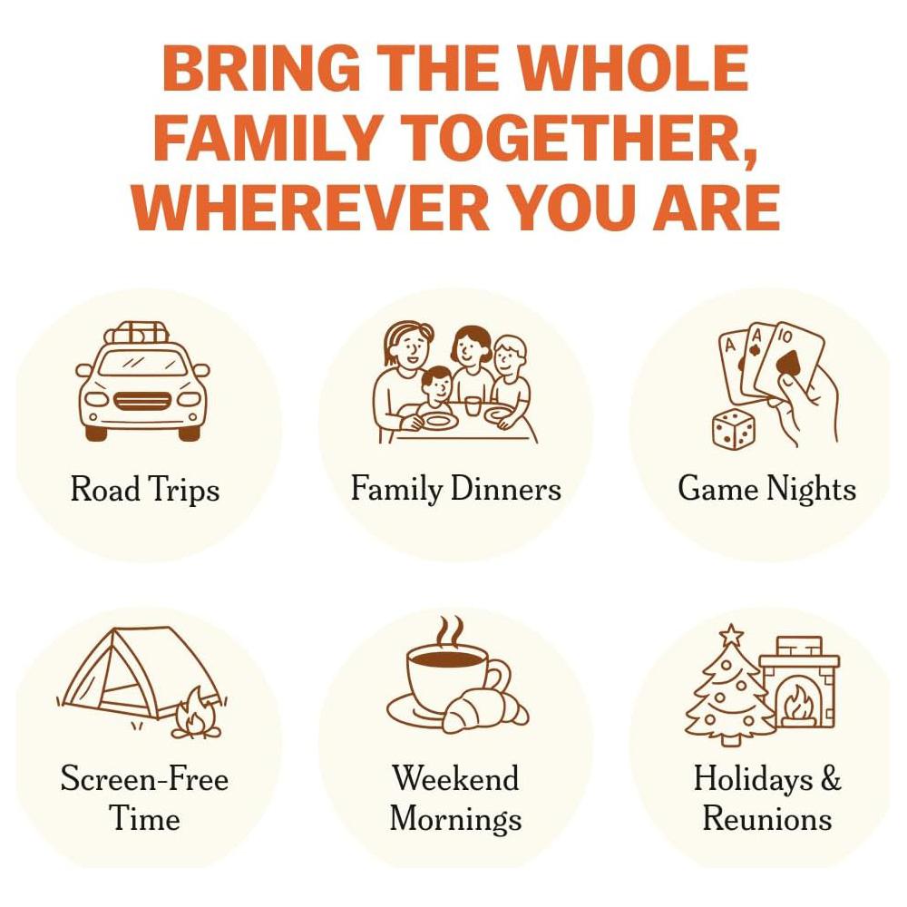 150 kort Family Edition för familjespelkvällen