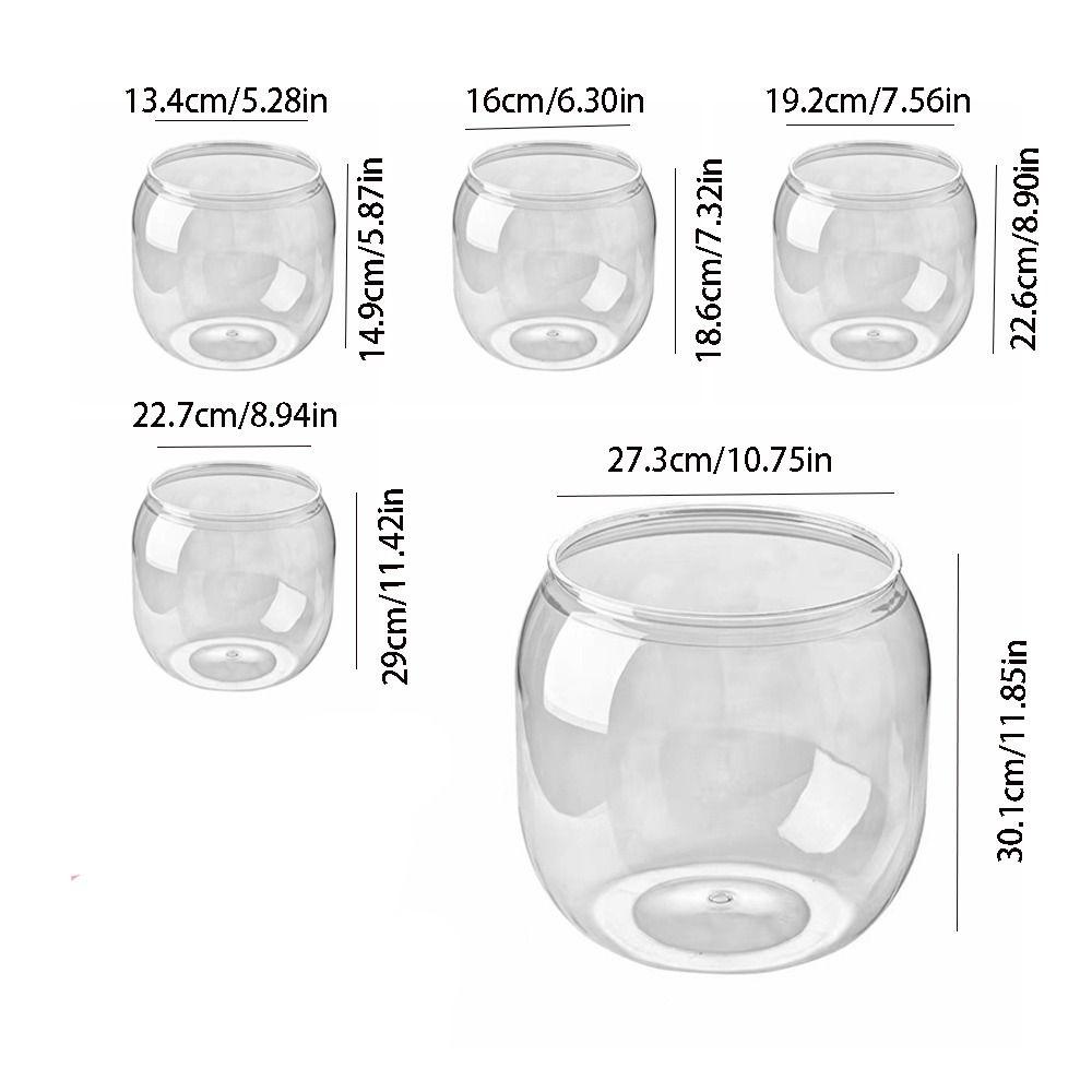 Plastic Ecological Tank Ultra Clear Creative Landscape Fish Tank Anti-broken Transparent Fish Bowl Living Room