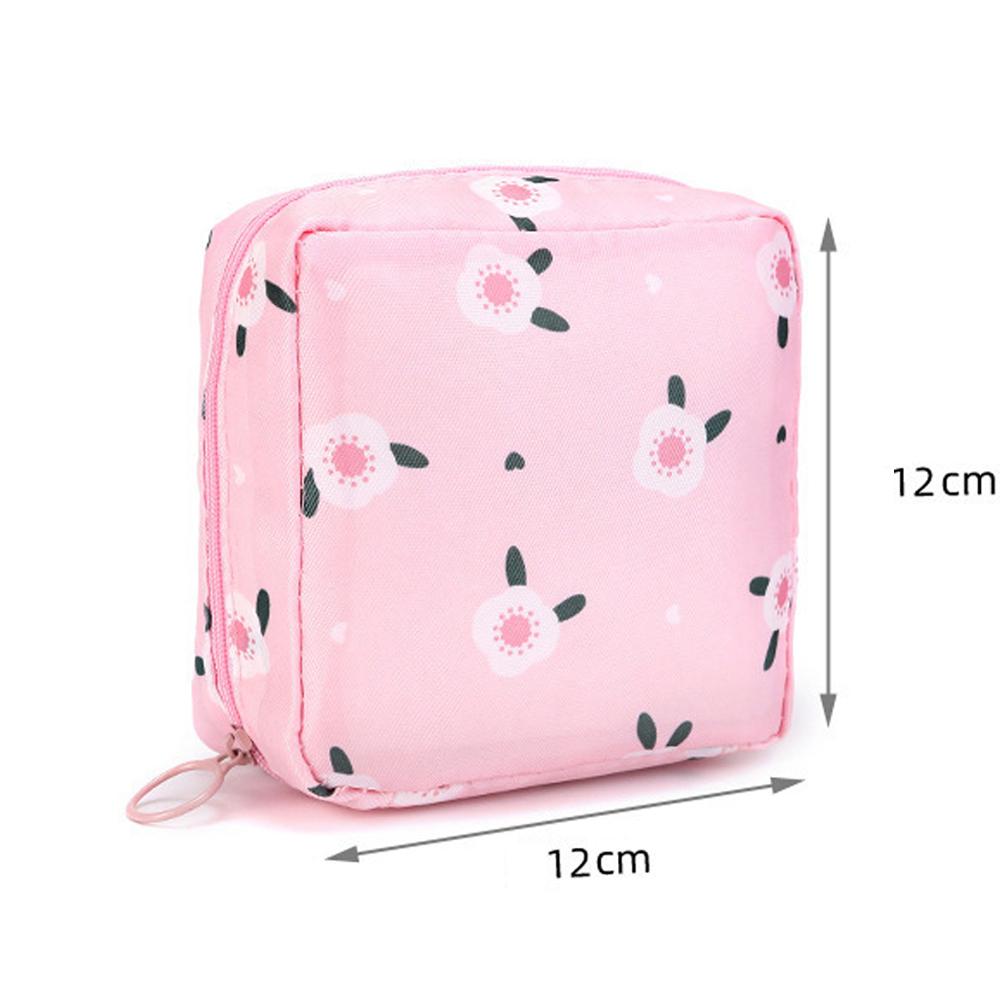 Diaper Sanitary Napkin Storage Bag Nylon Sanitary Pads Package Bags Coin Purse Jewelry Organizer Credit Card Pouch Case