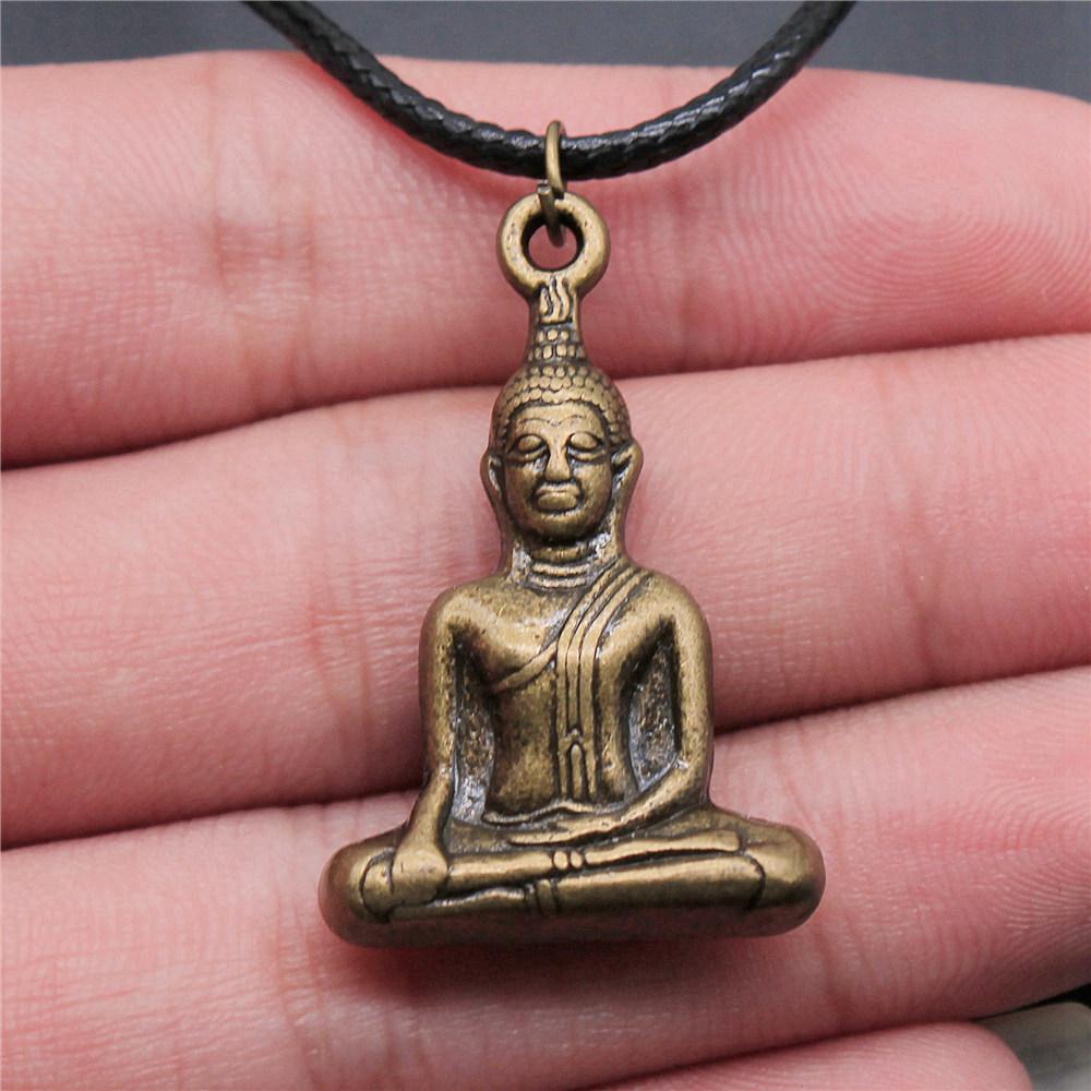 45cm Necklace Leather Chain Big Chief Pharaoh Buddhism Minimalist Jewelry Components QN015