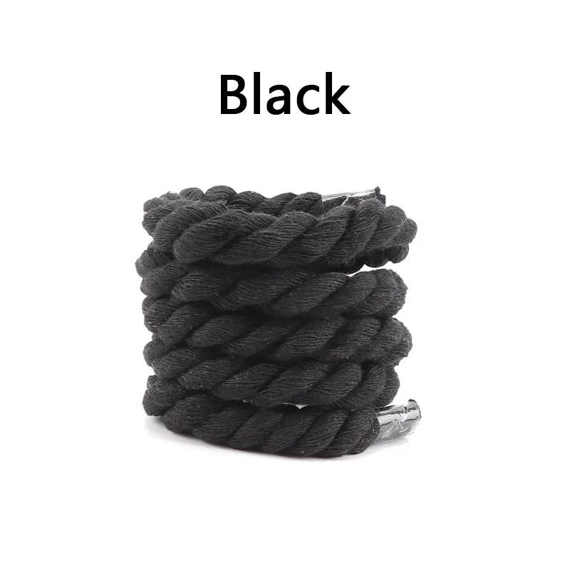 1 Pair Cotton Shoe Laces for Sneakers Quality Round Shoelaces Colorful Fashion Canvas Shoes Lace Accessories Unisex