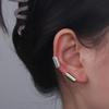 Copper Long Tube Clip Earring Non-Piercing Fake Ear Cuff Retro Ear Bone Clip  Party