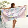 1pc Rainbow Cartoon Unicorn Beach Towel Large Towel Super Absorbent Suitable for Beach Vacation Pool Summer Gift for Friends