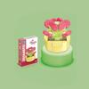 Small Children Puzzle Particle Building Block Flower Flexing Potted Model Toy