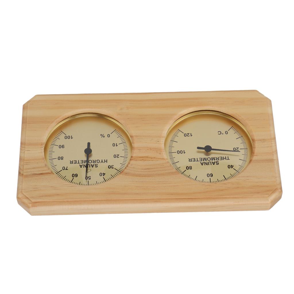 2 in 1 Holz Sauna Thermometer Hygrometer Für Hotel Sauna Raum Dual Temperatur- und Feuchtigkeitsmesser Wandmontiert