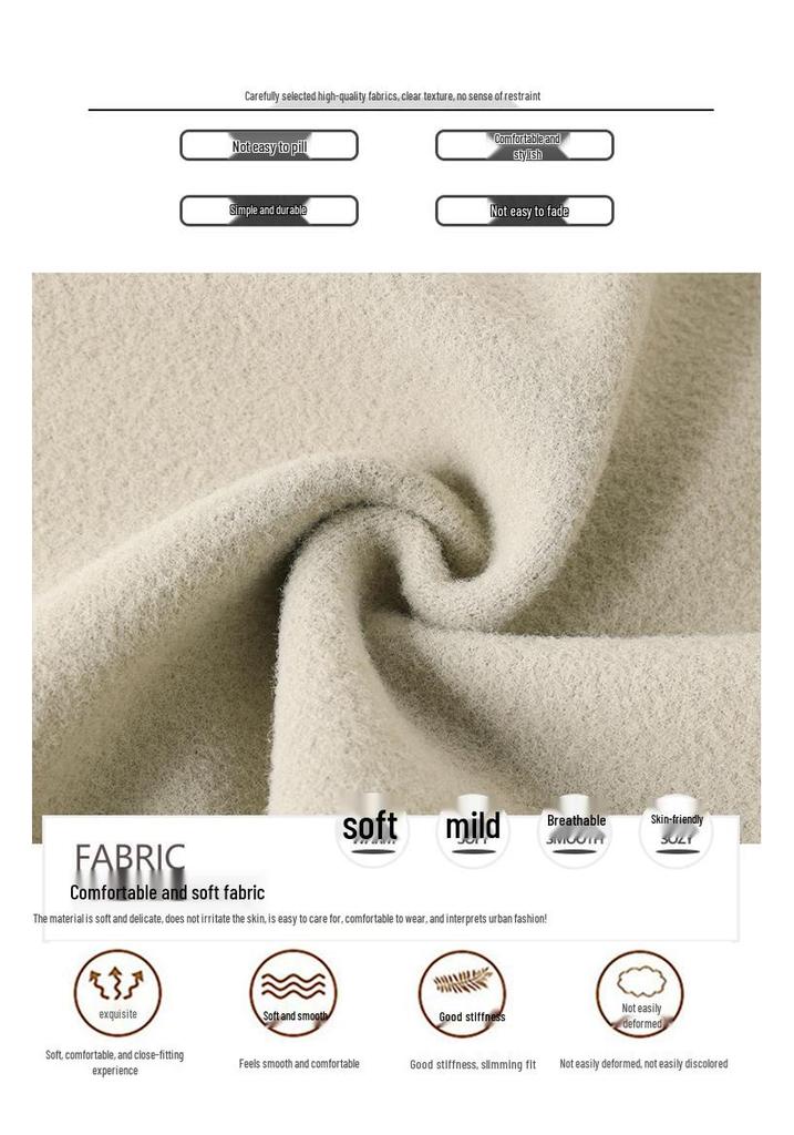 Elegant Woolen Coat for Women - New Style Chinese Inspired Autumn/Winter Wear