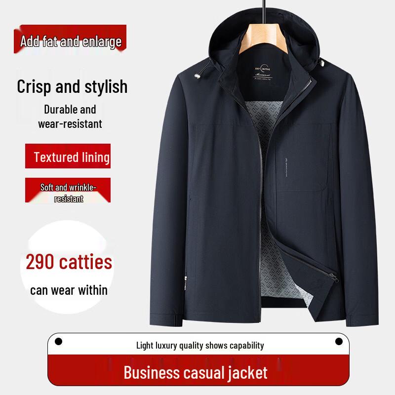 Dibinze Men s Plus Size Casual Lapel Jacket 7XL