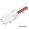Multi-functional Stainless Steel BBQ Spatula with Wood Anti-slip Handle for Outdoor Grilling and Steak Frying