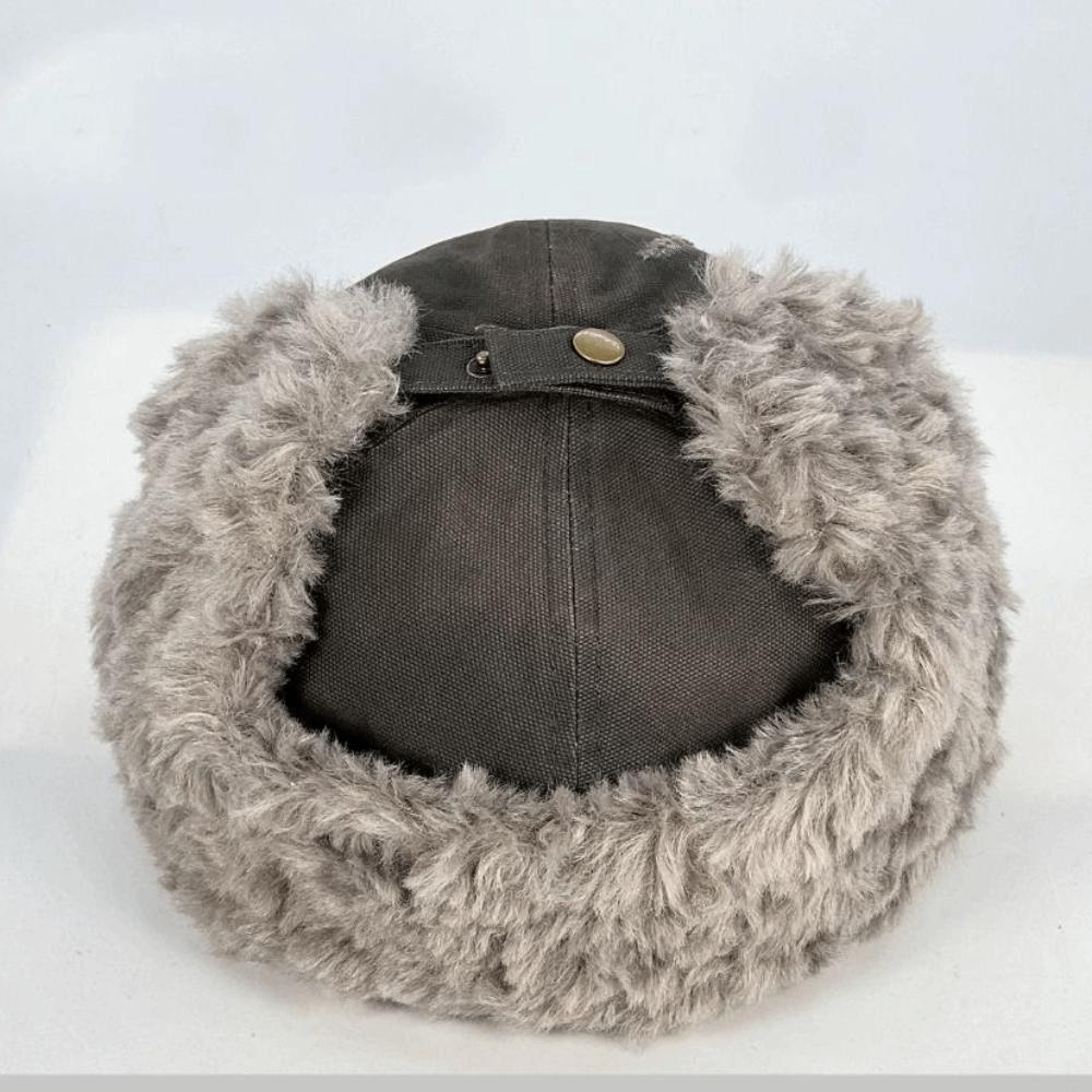 Windproof Earmuffs Baseball Hats Broken Style Retro Bomber Caps Letter Embroidery Versatile Fashion Winter Warm Hat