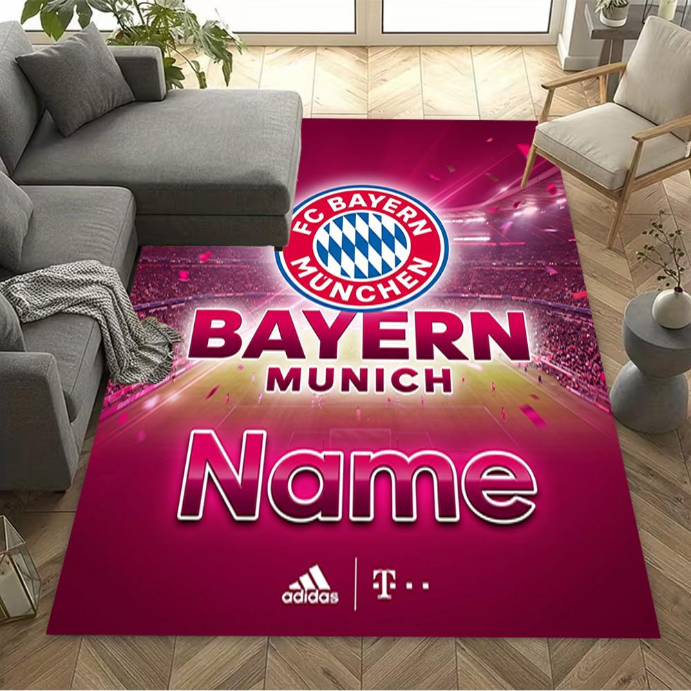 Bayern Munich Fan Gear Floor Rug Office Rug Suitable for Living Rooms Dormitory Kitchen Bedrooms Anti-slip Rug Decorate Offices Spiritual Gift