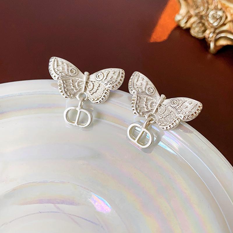 Silver Needle Gold-Plated Geometric Earrings: Chic, Luxurious, High-End Summer Style