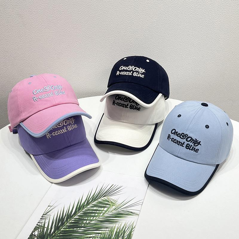 Letter Embroidered Baseball Cap for Women Spring Summer Outdoor Sunscreen Unisex Snapback Hat Sports Casual Men Hip Hop Hat