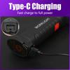 Multi-functional UV Flashlight USB Rechargeable Black Light Torch 5 Modes Emergency Red and White Light Flashlight Work Light