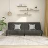 Vidaxl 2-Seater Sofa, Dark Grey, Upholstered In Velvet