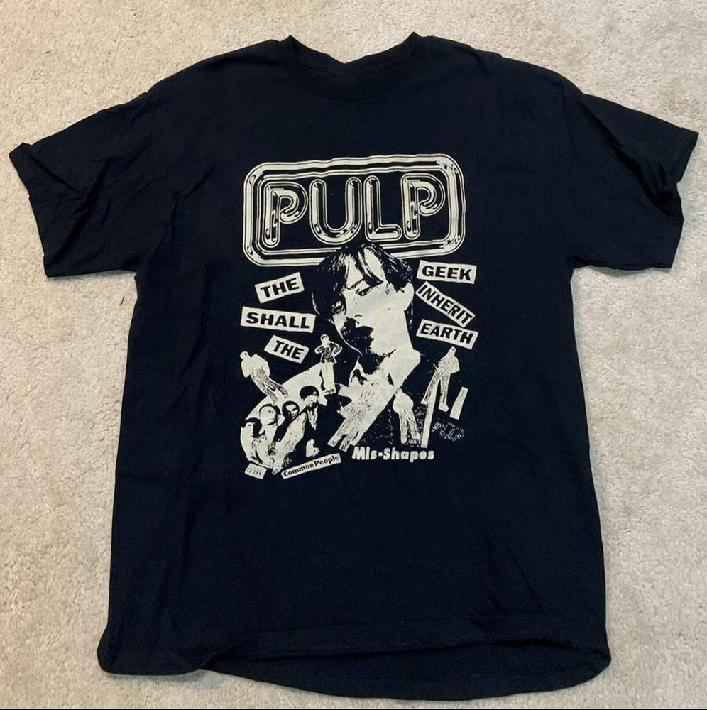 PULP Band The Shall The Geek Inherit Earth Unisex Cotton T-Shirt Tops Tee