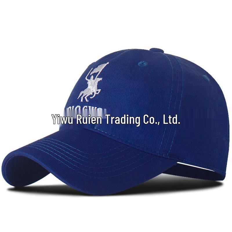 Korean Style Embroidered Soft Top Pure Cotton POLO Baseball Cap