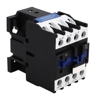 AC Contactor 220V 3P NO 25A Rail Mount Silver Contact Low Voltage Motor Controller