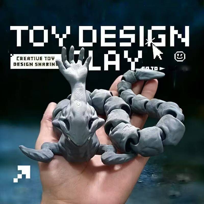 Tiefsee-Monster T-Rex 3D-Druck Modell Spielzeug Für Sammler Und Kinder