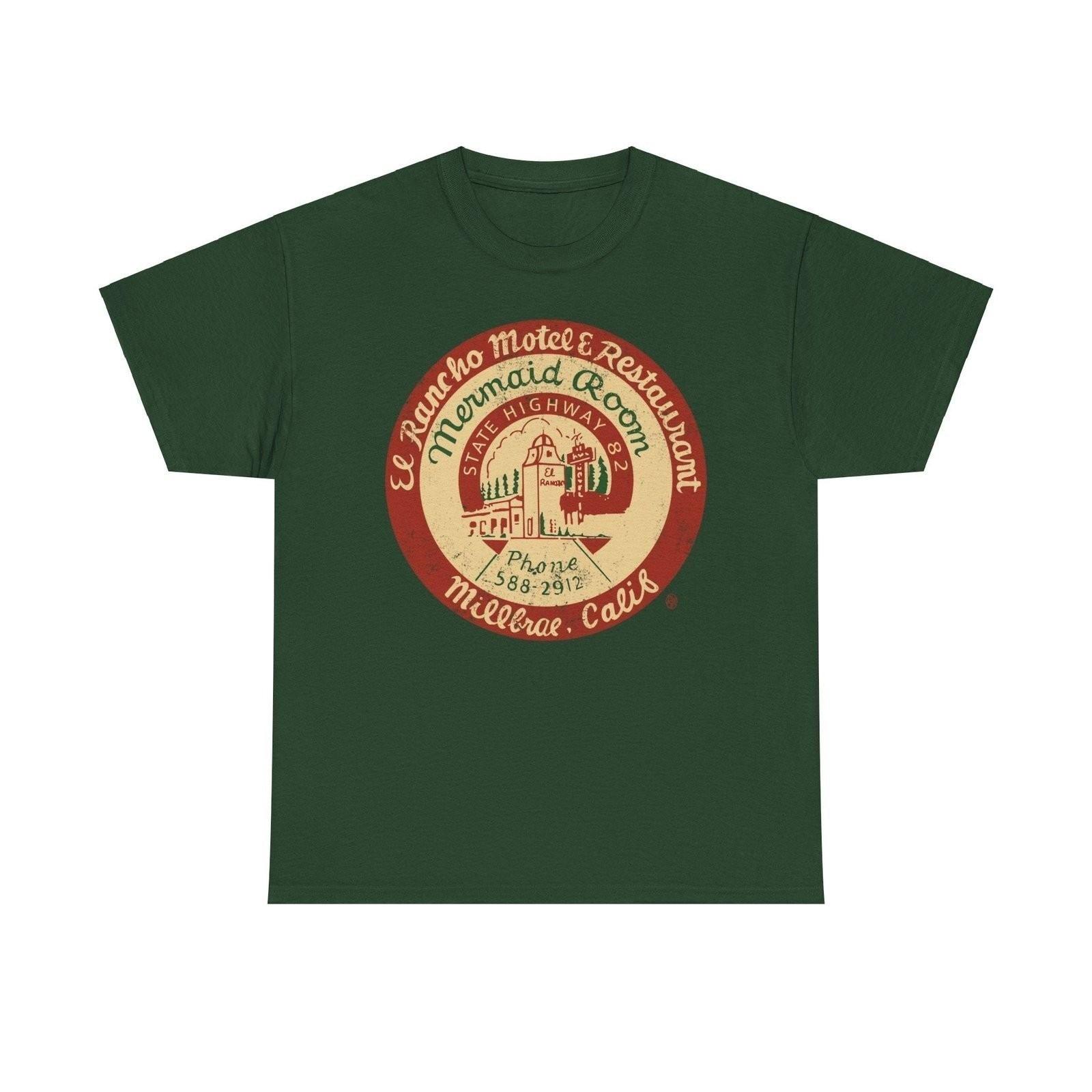 El Rancho Motel and Restaurant 1948 Millbrae California Restaurant T-shirt XXL