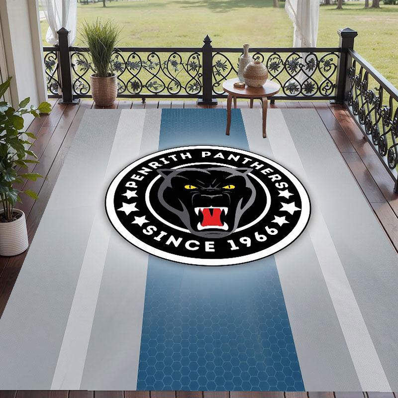Soft Floor Carpet Penrith Panthers Pattern Area Rug Decorative Mat For Home Room Decoration
