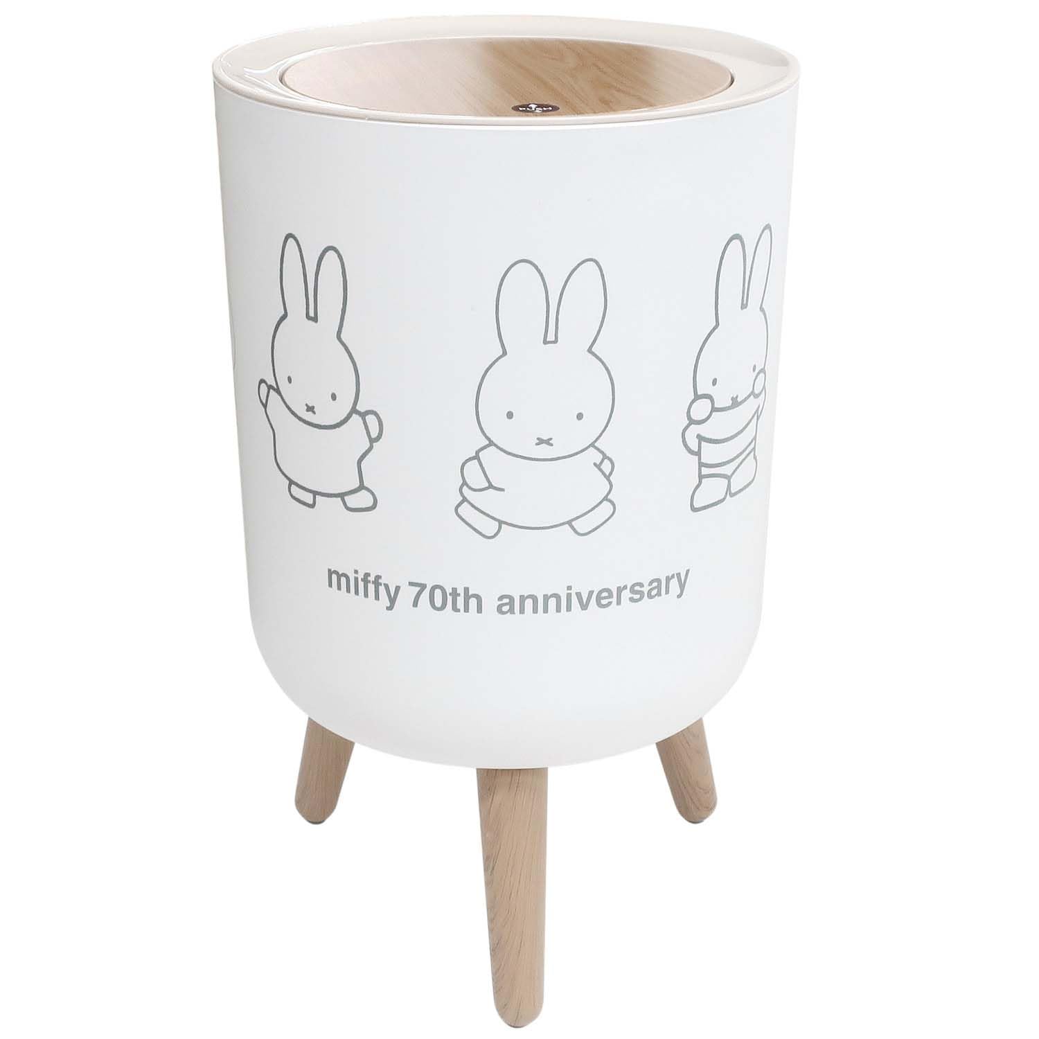 

Okato Miffy Anniversary Limited Edition мусорный контейнер для хранения мелких предметов с мешком Ширина 22 x Глубина 22 x Высота [70th Design] Канистра, коробка, ящик, 7 л, одно нажатие белый