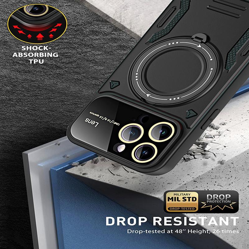 For Iphone 12 Shockproof Armor For Iphone 12 Pro Max Case Phone Ring Stand Bumper Silicone Phone Cover Capa For Iphone 12 Pro