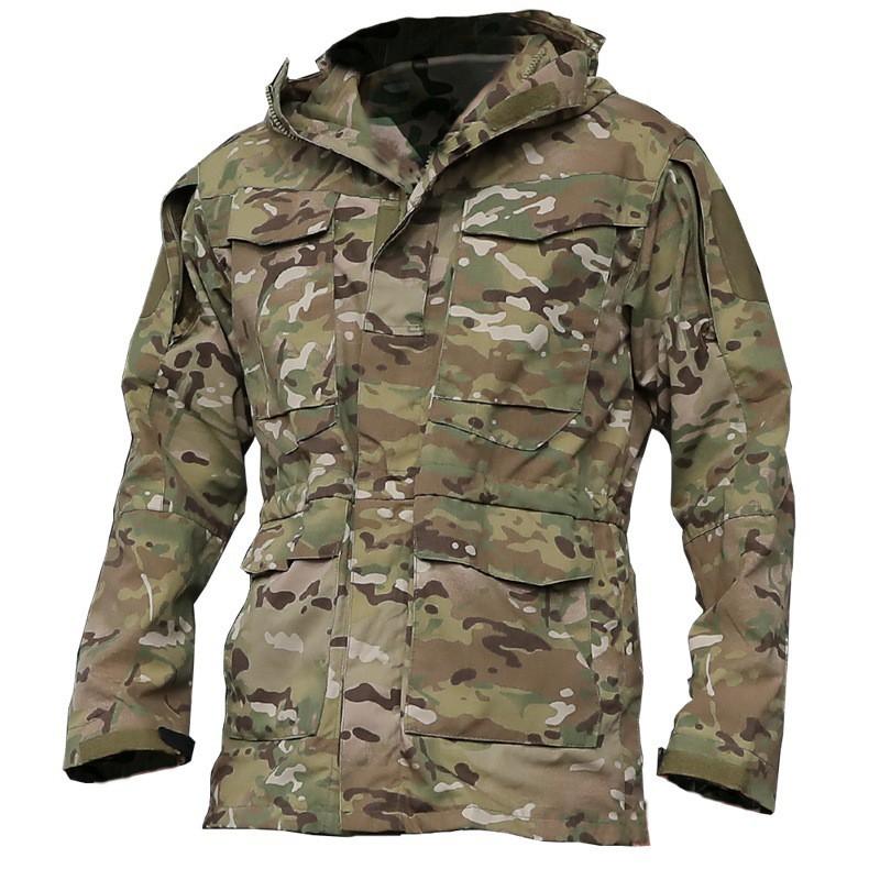 Archon Camouflage Suit Outdoor Waterproof Wear-resistant Coat Pants Adjustable Work Jacket M