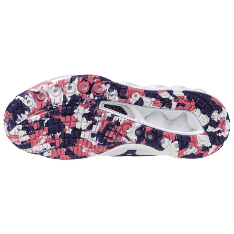 Mizuno Women's Wave Luminous 3 'White Violet Indigo' Women's Mizuno V1GC242020