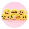 36pcs Smile Face Erasers - with Happy, Sad, Surprised Expressions - Bright Yellow - No Residue Cleaning - Office, School
