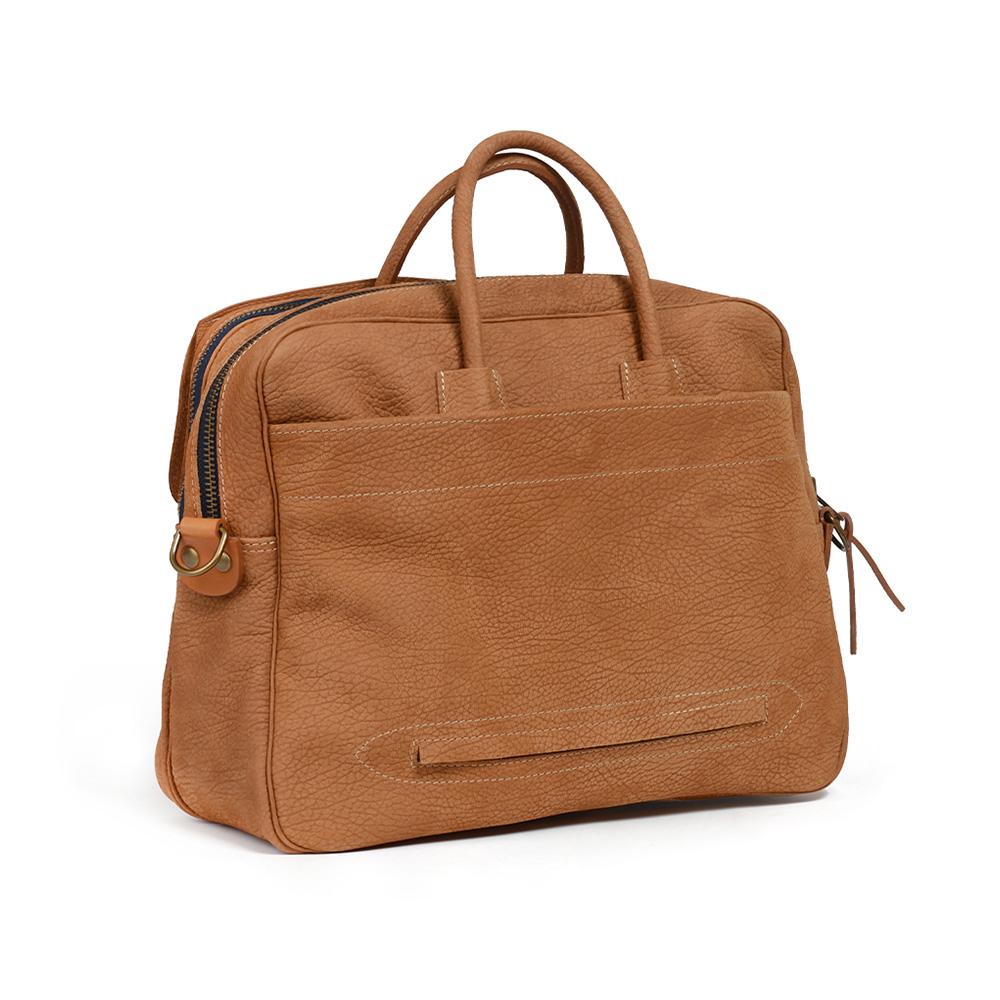 Bleudechauffe Zepfo Duo Briefcase - Camel