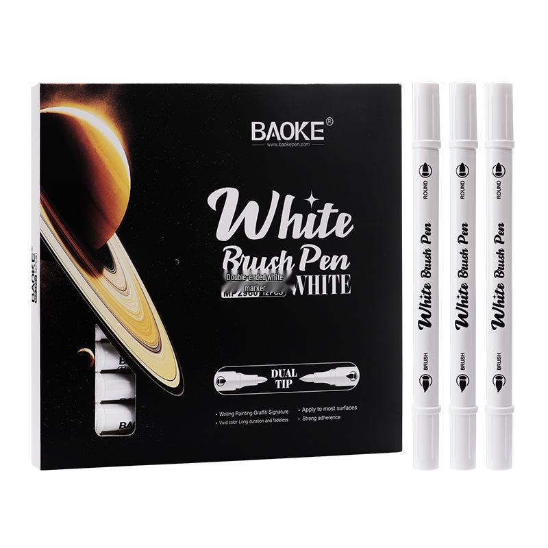 BaoKe 2960 Gold Double-Ended Acrylic & Metal Signature Pen