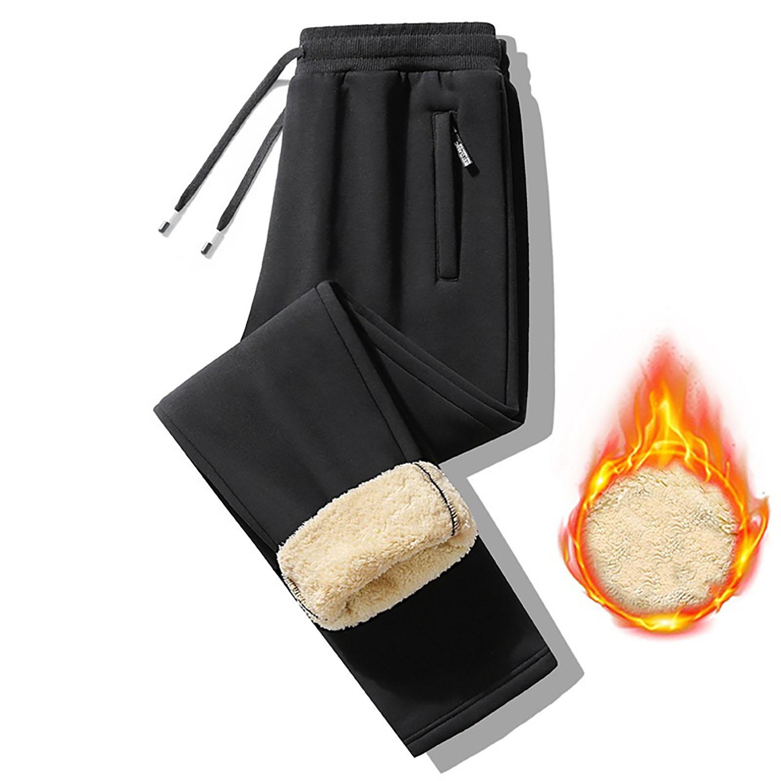 

Men s Fleece-Lined Cotton Pants S