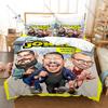 Impractical Jokers Bedding Set Duvet Cover + 2 Pillowcases Comedy Prank TV Show Four Guys Funny Retro Bedroom Decor
