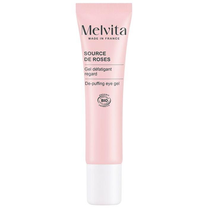 Gel Défatigant Regard - MELVITA - Source de Roses - 15 ml - Anti-fatigue - Tous types de peau
