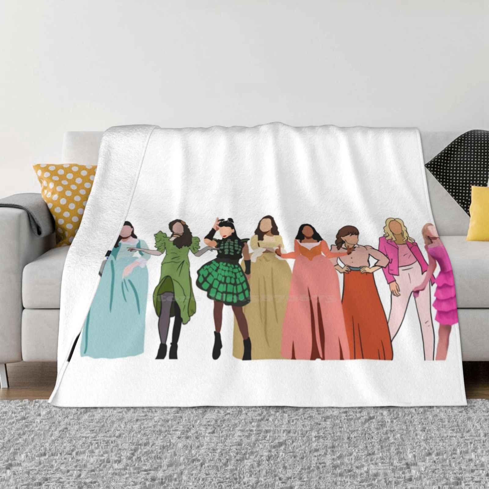 Broadway Women For Home Sofa Bed Camping Car Plane Travel Portable Blanket Feminism Demerits Feminist Broadway Musicals Elphaba 30x40in
