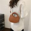 Fashionable Shoulder Bag for Women PU Messengers Bag Half Moon Crossbody Bag