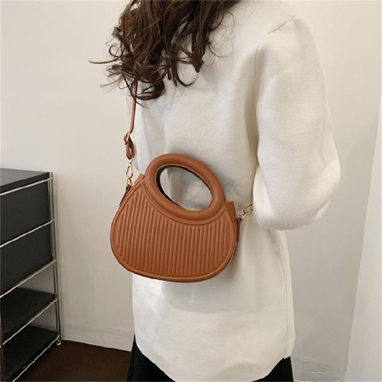 Fashionable Shoulder Bag for Women PU Messengers Bag Half Moon Crossbody Bag
