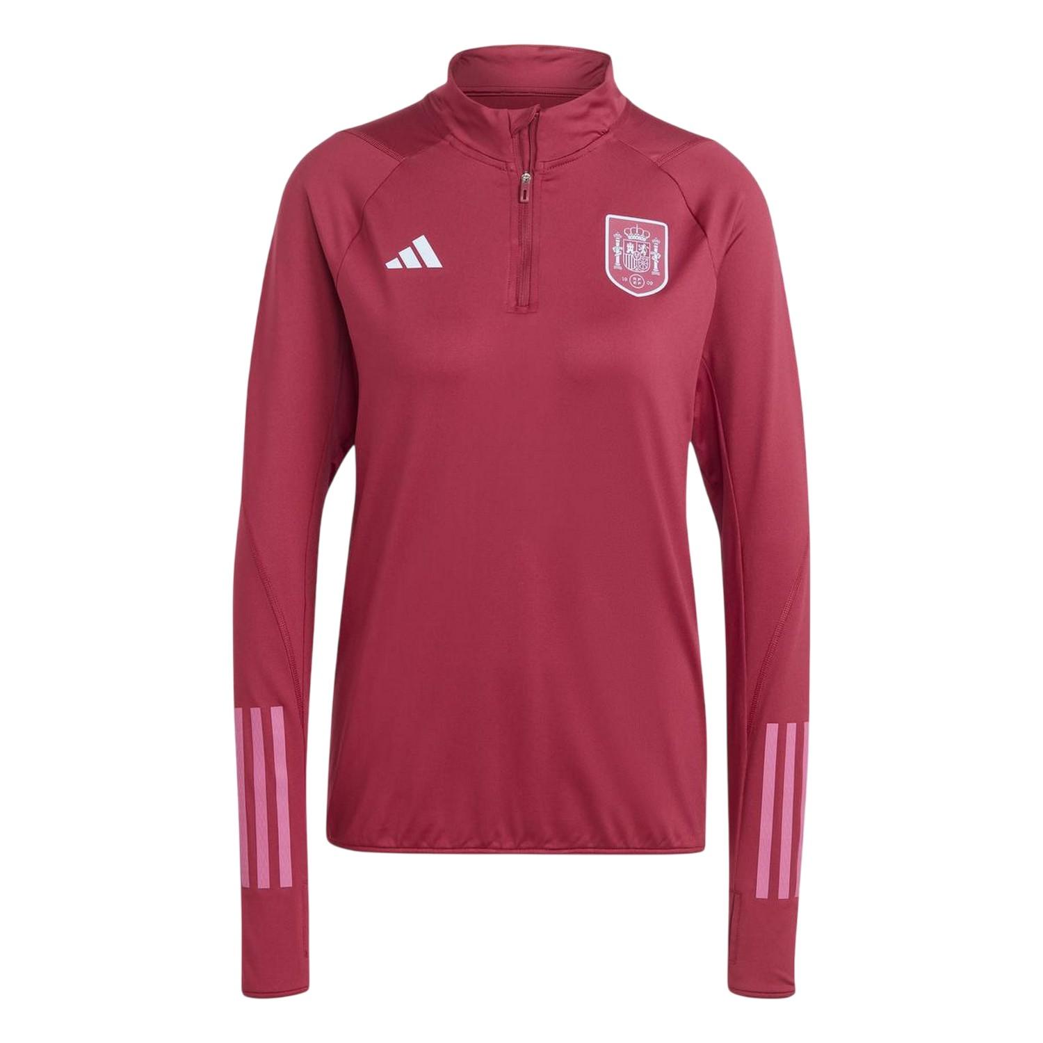 Adidas Damen Trio 23 Pro Spanien Trainingsshirt 12 UK rubinrot