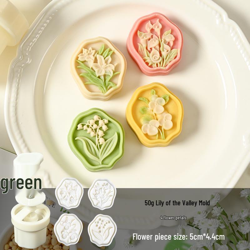 Mid-Autumn Mooncake Mold Stamp Tool for Ice Skin Mung Bean Pastry