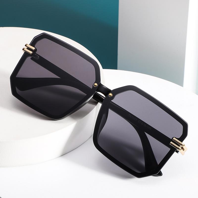 Square Sunglasses Women'S Large Rimless Sunglasses Women'S Trendy Glasses